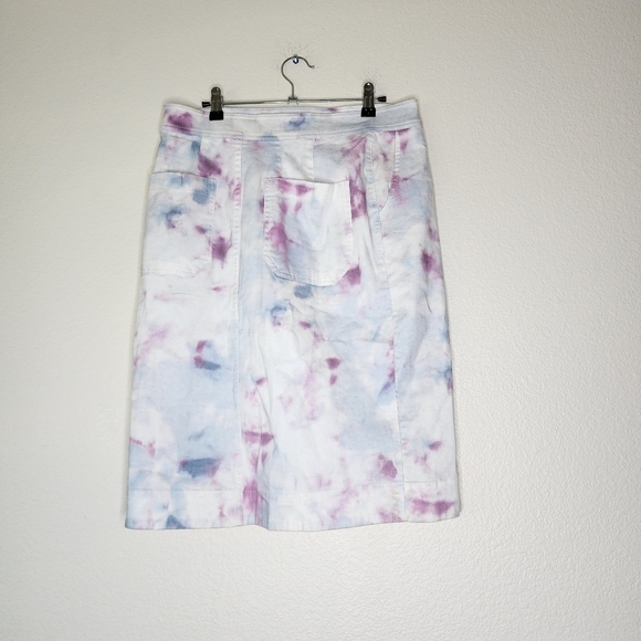 Anthropologie Kimmie Tie Dye Button Front Skirt 10 - Picture 4 of 7